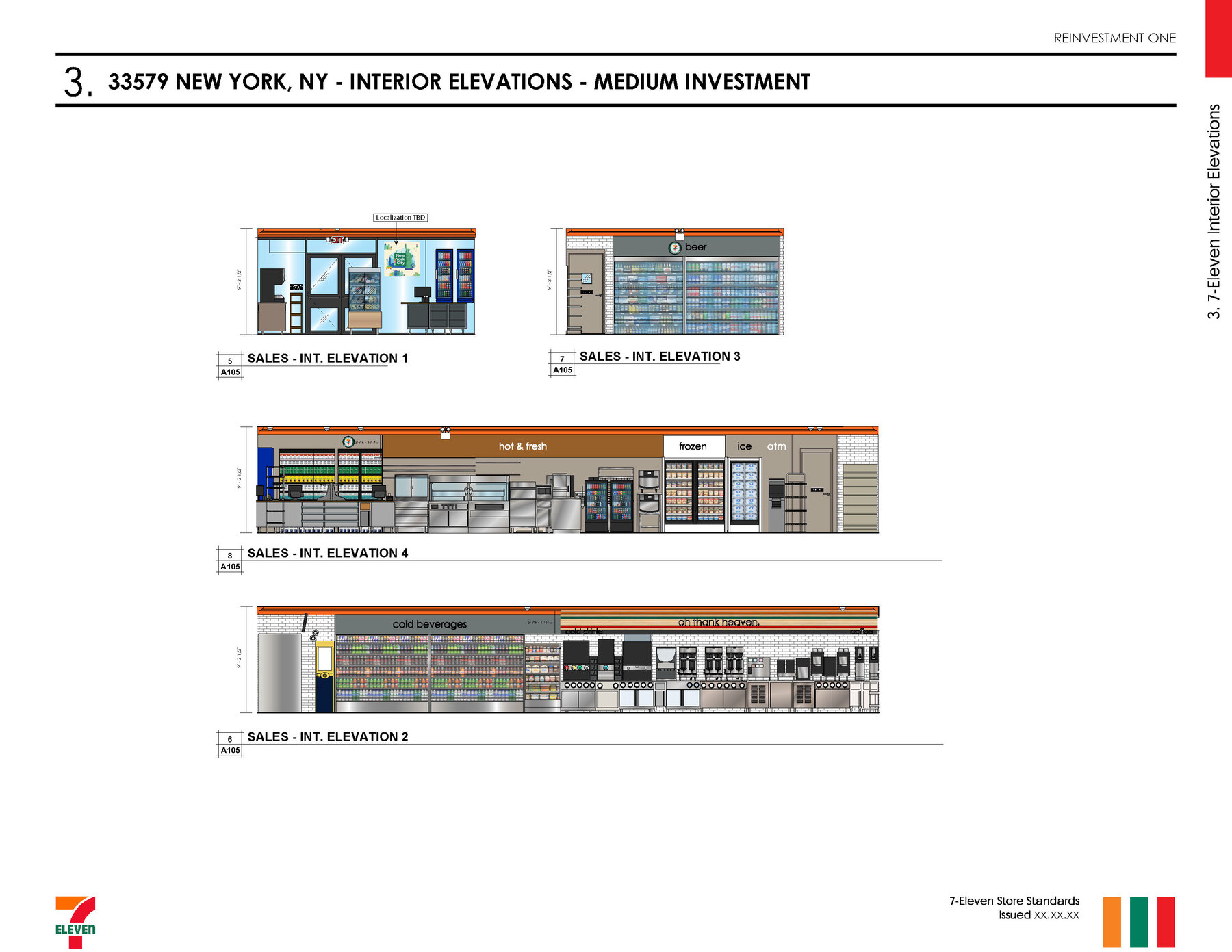 Interior Elevations — 7-Eleven remodel playbook document